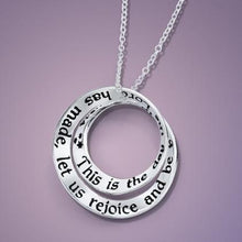 Load image into Gallery viewer, Let Us Rejoice - Double Mobius Necklace - Celtic Reader