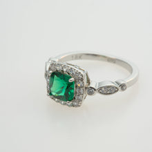 Load image into Gallery viewer, Enchanted Emerald™ 18K White Gold Ring