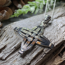 Load image into Gallery viewer, Protection St. Brigid's Cross Necklace