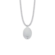 Load image into Gallery viewer, Saint Gerard Medal Necklace - Sterling Silver Oval - Patron Saint of Expectant Mothers and Fertility - Celtic Reader