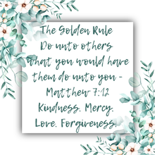 Load image into Gallery viewer, The Golden Rule: Do Unto Others (with Dove of Peace) - Mobius Bracelet