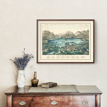 Load image into Gallery viewer, Vintage Lakes of Killarney Ireland Map 1867
