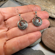 Load image into Gallery viewer, Celtic Wolf Spirit Earrings in Sterling Silver
