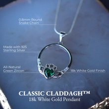 Load image into Gallery viewer, Classic Claddagh™ 18K White Gold Pendant
