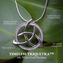 Load image into Gallery viewer, Timeless Triquetra™ 18K White Gold Pendant
