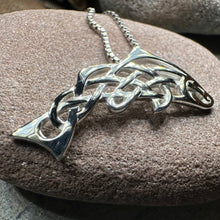 Load image into Gallery viewer, Celtic Salmon of Knowledge Necklace
