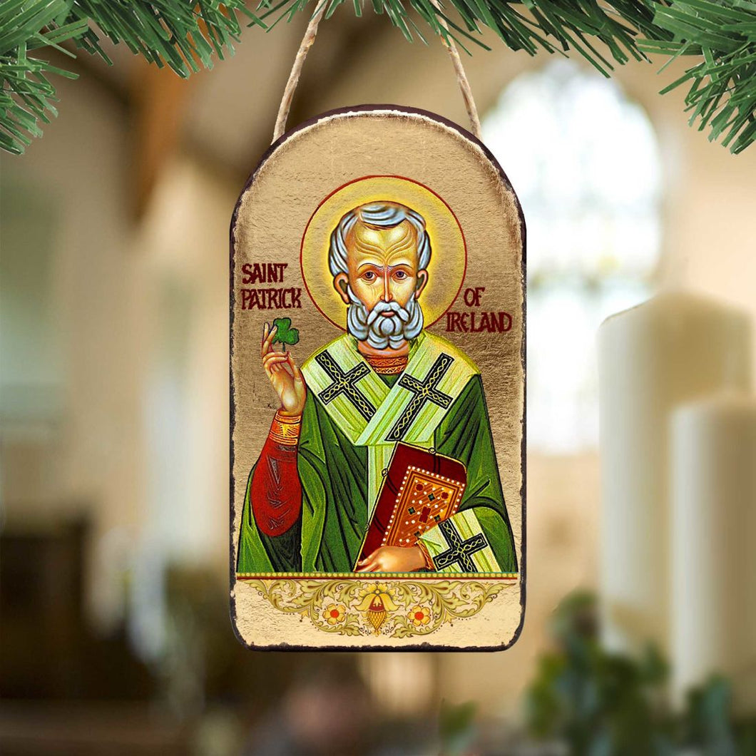 Saint Patrick Religious Celtic Sacred Icon Ornament - Celtic Decor
