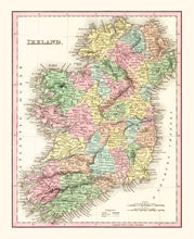 Load image into Gallery viewer, Vintage Map of Ireland 1836

