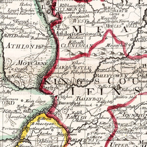 Vintage Map of Ireland 1714