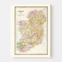 Load image into Gallery viewer, Vintage Map of Ireland 1883
