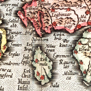 Vintage Map of England, Scotland & Ireland 1623