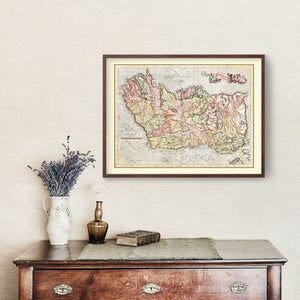 Vintage Map of Ireland 1623