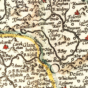 Vintage Map of The Kingdom of Ireland 1623