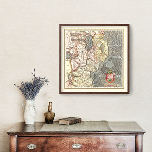 Vintage Map of Ulster, Ireland 1623