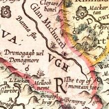 Load image into Gallery viewer, Vintage Map of Ulster, Ireland 1623
