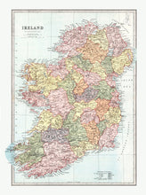Load image into Gallery viewer, Vintage Map of Ireland 1871
