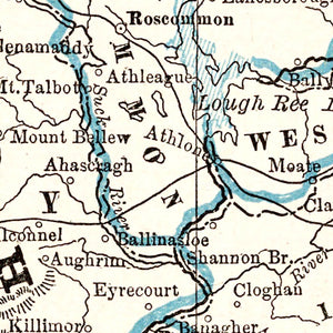 Vintage Map of Ireland 1893