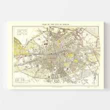 Load image into Gallery viewer, Vintage Map of Dublin, Ireland 1883
