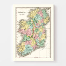 Load image into Gallery viewer, Vintage Map of Ireland 1827
