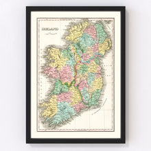 Load image into Gallery viewer, Vintage Map of Ireland 1827
