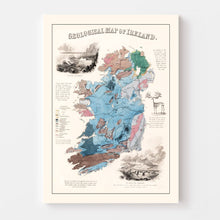 Load image into Gallery viewer, Vintage Geological Map of Ireland 1850

