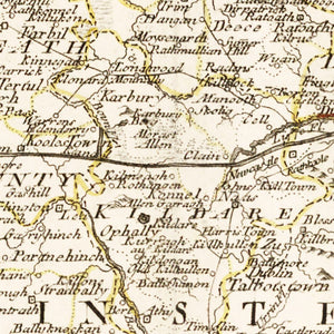 Vintage Map of Ireland 1795