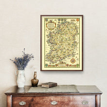 Load image into Gallery viewer, Vintage Map of Ireland 1933
