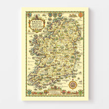 Load image into Gallery viewer, Vintage Map of Ireland 1933
