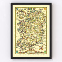 Load image into Gallery viewer, Vintage Map of Ireland 1933

