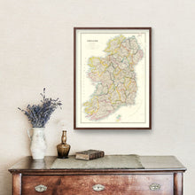 Load image into Gallery viewer, Vintage Map of Ireland 1884
