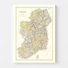 Load image into Gallery viewer, Vintage Map of Ireland 1884
