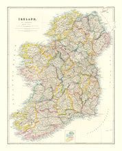 Load image into Gallery viewer, Vintage Map of Ireland 1884
