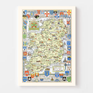 Historical Map of Ireland 1955