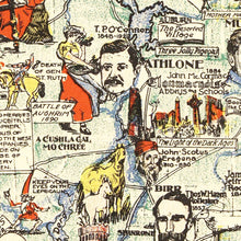 Load image into Gallery viewer, Vintage Story Map of Ireland 1936
