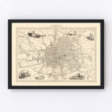 Load image into Gallery viewer, Vintage Map of Dublin, Ireland 1851
