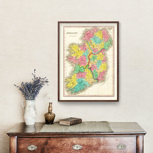 Vintage Map of Ireland 1831