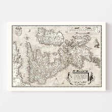 Load image into Gallery viewer, Vintage Map of England, Scotland, Ireland 1570
