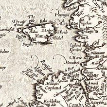 Load image into Gallery viewer, Vintage Map of England, Scotland, Ireland 1570
