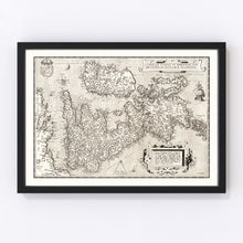 Load image into Gallery viewer, Vintage Map of England, Scotland, Ireland 1570
