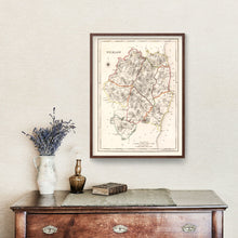 Load image into Gallery viewer, Vintage Map of Wicklow County Ireland, 1846
