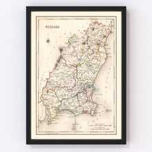 Load image into Gallery viewer, Vintage Map of Wexford County Ireland, 1846
