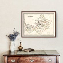 Load image into Gallery viewer, Vintage Map of Westmeath County Ireland, 1846
