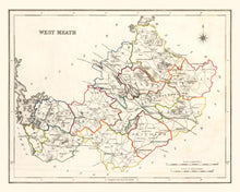 Load image into Gallery viewer, Vintage Map of Westmeath County Ireland, 1846
