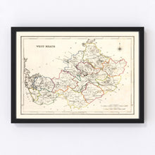 Load image into Gallery viewer, Vintage Map of Westmeath County Ireland, 1846
