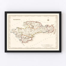 Load image into Gallery viewer, Vintage Map of Waterford County Ireland, 1846
