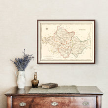 Load image into Gallery viewer, Vintage Map of Tyrone County Ireland, 1846
