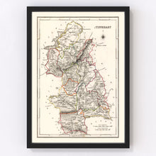 Load image into Gallery viewer, Vintage Map of Tipperary County Ireland, 1846
