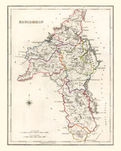 Load image into Gallery viewer, Vintage Map of Roscommon County Ireland, 1846

