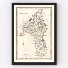 Load image into Gallery viewer, Vintage Map of Roscommon County Ireland, 1846
