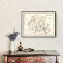 Load image into Gallery viewer, Vintage Map of Queens County Ireland, 1846
